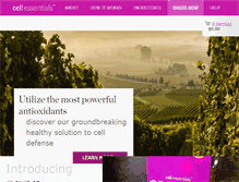 Tablet Screenshot of mycellessentials.com